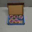 Valentine's Day Clear Slime Kit, 5 Pack Crunchy Glitter Crystal Slime Party Favor Gifts, Stress Relief Toy for Girls and Boys, Soft Non-Stick Putty Slime for Kids, DIY Birthday Glue Boba Glimmer