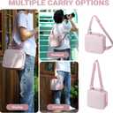 Camera Case Compatible with Canon EOS Rebel T7/R50/R6 Mark II/R100/R50 V/T6/R8/R10/R5 Mark II/RP/R7/5D Mark IV/SL3/R5/T100 DSLR SLR Camera, Lens and Tripod with Moveable Dividers and Shoulder Strap