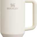 STANLEY Quencher H2.0 Tumbler with Handle and Straw 40 oz | Flowstate 3-Position Lid | Cup Holder Compatible for Travel | Insulated Stainless Steel Cup | BPA-Free | Cream 2.0