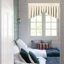 Valances for Windows Beige Window Valance for Living Room Rod Pocket Blackout Valance for KitchenPack of 1 Beige 39" W x 20" L