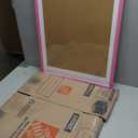 wyooxoo 18x24 Poster Frame Pink Made of Solid Wood Picture Frames Display Pictures 16x20 with Mat or 18x24 Without Mat Colorful Frame For Horizontal Vertical Wall Mounting