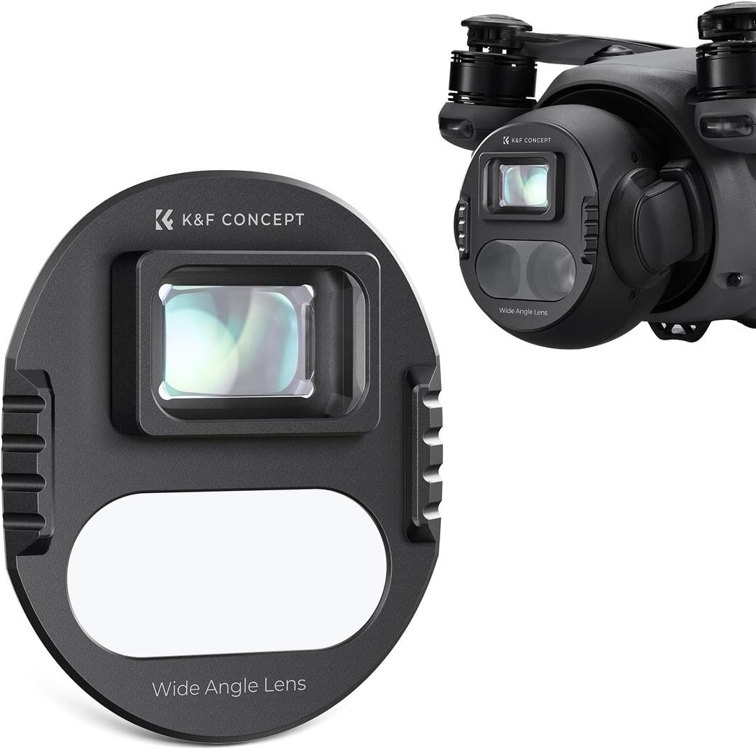K&F Concept Wide-Angle Lens Compatible with DJI Mavic 4 Pro Drone Camera Lens Accessories,108 Shooting Range, Capture Expansive Landscapes, Multi-Coated HD Optical Glass