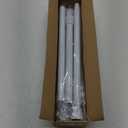 AIZESI 2pcs Spring Tension Curtain Rod 28 to 48 Inch, White Tension Rod Adjustable Curtain Rod Non Slip Curtain Tension Rod No Drill Spring Curtain Rod for Window, Bathroom, Doorway