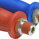 Gladhand Handle Grips – Durable Poly Glad Hand Handle Grip Set Red & Blue