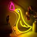Duck Neon Sign for Wall Decor Animal Duck Led Neon Light for Bedroom | Dimmable Cartoon LED Light Up Sign for Boy Room Party Man Cave Decoration Birthday Gifts Art Size13.7*10.3 In