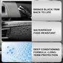120ml Indoor Safe Trim Restorer, Plastic Restorer for Cars, Car Plastic Restorer, Black Plastic Restorer, Fast-Drying, Waterproof, Long-Lasting Shine & Protection,Indoor Plastic Surfaces Use Only