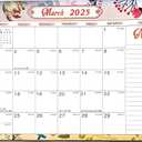2 x 2025-2026 Desk Calendar,18 Month Desk Calendar/Wall Calendar Combo, 17" x 12", January 2025-June 2026, Highlight Holidays, Planning Calendar, Thick Paper (2025 JAN Classic Black)