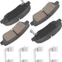 SUPLABEL Front Brake Pads Compatible with Hyundai Elantra Veloster Kia Forte Forte5 Ceramic Brake Pads Replacement HZ1543