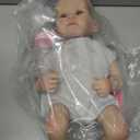 WOOROY Realistic Reborn Baby Dolls - 20 Inch Lifelike Newborn Baby Girl with Full Vinyl Body, Real Life Baby Doll Gifts Toy Set with Accessories for Kids Age 3+