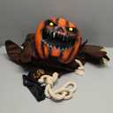 Spooktacular Creations Scary Scarecrow Costume for Kids, Halloween Costume for Boys w/Pumpkin Head, Pumpkin Outfit for Boys (3T(3-4 yr))