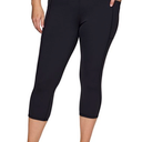 Plus Size Legging for Women in Capri Length High Waist Squat Proof Running Yoga Pants with Pockets 3XL