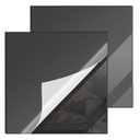 12x12 Inches Black Mirror Acrylic Sheet 2 Pcs Reflective Acrylic Panel for DIY Crafts, Home Dcor & More (30x30 cm)