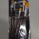 Transon 7pcs Artist Filbert Paintbrush Set for Acrylic Watercolor Gouache Oil and Body Painting