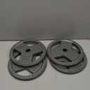 4 PCS Standard Cast Iron Weight Plate for Strength Training & Weightlifting, Multiple Sizes 10 LB