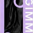 GIMME Beauty Sweet Dreams Satin Bonnet - Ultra-Soft Sleep Bonnet - Smooth & Frizz-Free Hair - Breathable Satin with Stretchy Band - Compatible with Heatless Curlers - Thick Hair, Black, 1 Count