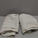 Yakamok Blackout Curtains Room Darkening Thermal Insulated Grommet top Window Curtains for Living Room, 42 x 63 Inch, Light Beige, Set of 2