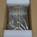 Glass Card Box with Slot, 10.2 inch Large Gold Clear Card Box for Wedding Receptions, Decorative Storage Box with Lock for Baby Shower, Birthday Party, Bridal Shower