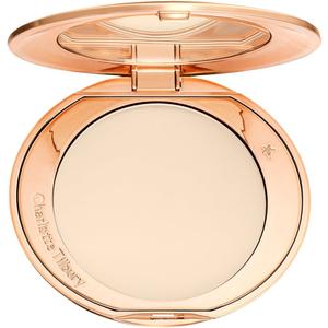 Charlotte Tilbury Airbrush Flawless Finish Setting Powder  PoreBlurring Pressed Powder for Face Makeup to Minimize Shine with a SoftFocus Finish  1 Fair