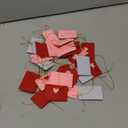 30 Pcs Valentine's Day Envelope Ornaments Bulk Colorful Felt Heart Love Envelopes Ornaments Valentines Stitching Note Table Scatter for Valentine's Day Wedding Shower Party Decor