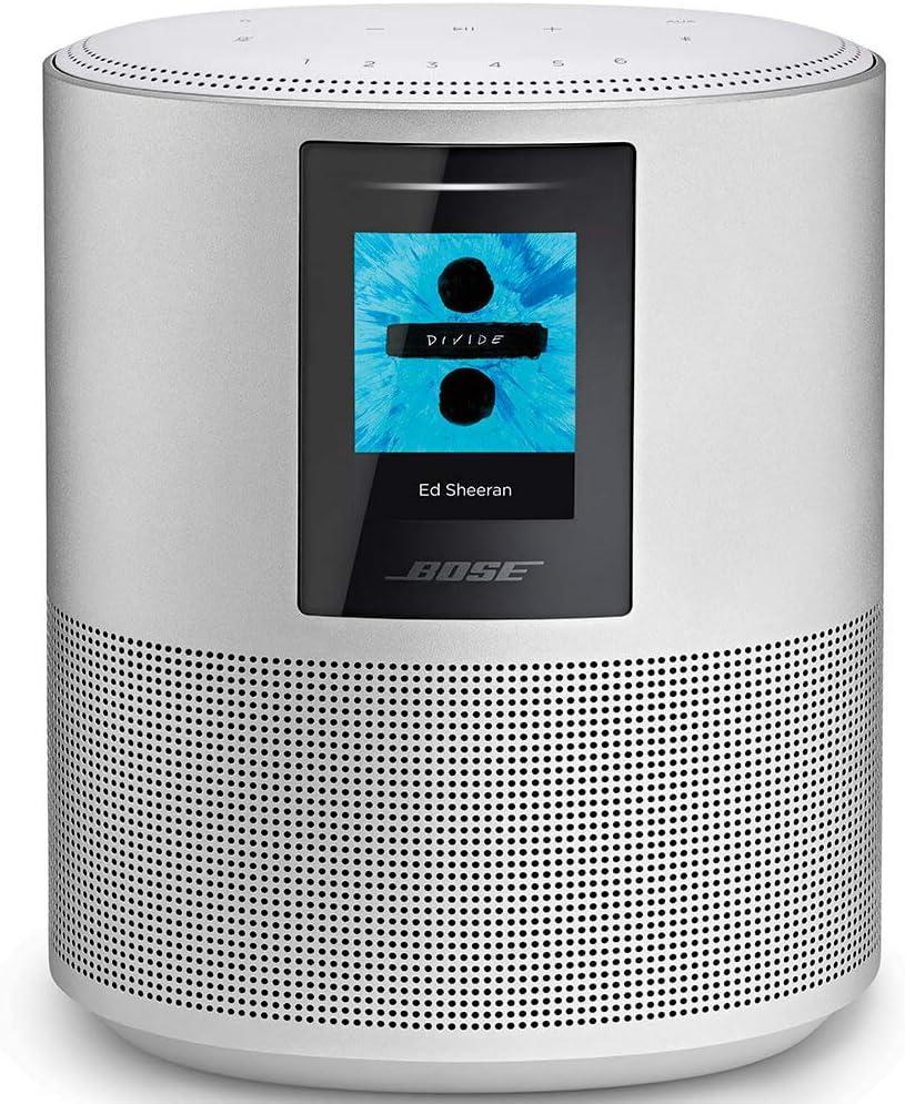 Bose Home Speaker 500: Smart Bluetooth Speaker with Alexa Voice Control Built-in, Silver