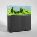 LANDEN Aquarium Wooden Stand and Cabinet for up to 105 Gal Tank, Fish Reptile Sea Salt WaterTank Stand, Nano Foam Leveling Mat Included, W47.2xD23.6xH31.5 in, Wooden Matte Black Painted(Stand Only) (Black-Fig8_Inlet)