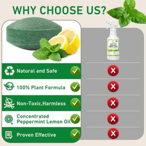 Pest Rodent Repellent, Mice, Mouse, Rats, Spider, Roach, Ant, Bugs, Squirrel, Insect Control Indoor & Outdoor, Natural Deterrent Replace Trap Poisoning