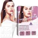 Facial Wrinkle Patches, 256 Pcs Overnight Silicone Forehead Wrinkle Patches, Anti-Aging Face Patches Remover to Fine Lines, Mouth, Frown Lines, Eyes, Smile Lines, Simple to Use And Highly Adhesive (16PCS (Pack of 1))