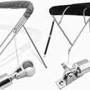 Pair of Bimini Top Jaw Slide , O.D.20/22/25/32mm Marine Stainless Steel 316 Top Jaw Slide Cap Bimini Railing Fitting for Yacht Boat Hardware (32mm 1 1/4inch)