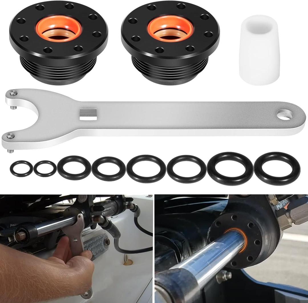 HC5345 Seal Kit For SeaStar Hydraulic Steering Cylinder Seal Kit with Pin Wrench HS5157 compatible with HC5340, HC5341, HC5342, HC5343, HC5344, HC5345,HC6750, HC6751