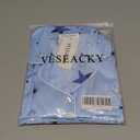 Veseacky Satin Pajama Sets for Girls Silk Button Down PJ Set Silk Sleepwear Birthday Pajamas Gift (Blue Star,size 10)