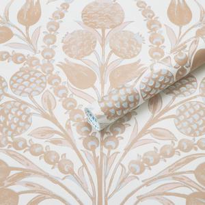 2 x CiCiwind 197"17.3" Peel and Stick Wallpaper Boho Floral Wall Paper White and Pink Contact Paper Removable Self Adhesive Bedroom Living Room Walls Decor Vinyl Rolls