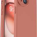 Vooii Compatible with iPhone 15 Case, Upgrade Defender Liquid Silicone, [Enhanced Camera Protection] [Soft Anti-Scratch Microfiber Lining] Shockproof Phone Case for iPhone 15 6.1 inch - Caramel