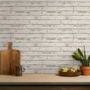 Commomy 3D Faux Brick Wall Sticker - 10pcs 15.74" x 11.8" Thin UrltraLight PVC Peel and Stick Brick Wall Covering for Quick DIY Interior Wall Decor,Not Real Brick (12.92 sq.ft)