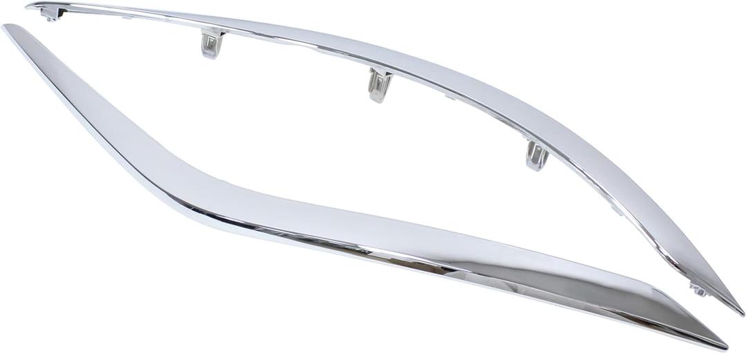 ApplianPar Front Left and Right Side Lower Bumper Molding Trim Kit for Nissan Murano 2015-2018 Chrome