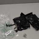 Internal Curtain Rod Set 0.8-2.3 Inch Wide Track (External 0.8-4 Inch Wide Track), No Drilling Required, Tool-Free,Magnetic Curtain Hooks, Black 4 Pieces (US Patent Application)