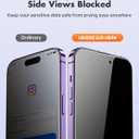 UNBREAKcable 2PCS Screen Protector for iPhone 14 Pro - 1 Privacy Tempered Glass+1 Clear Glass Double Shatterproof [Installation Frame] [9H Hardness] [Case Friendly] Anti-Scratch for iPhone 6.1 inch