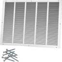 25"W x 20"H [Duct Opening Size] Steel Return Air Grille, Air Return Vent Cover for Ceiling and Sidewall - HVAC Air Vent Covers - [Outer Dimensions: 26.75"W x 21.75"H]