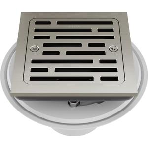 Delta Faucet 4 Inch Tile-In Square Shower Floor Drain Brushed Nickel, Shower Drain Kit, Square Shower Drain, Chrome Shower Drain, Shower Floor Drain, Stainless DT062412-SS Delta Faucet 4 Inch Tile-In Square Shower Floor Drain Brushed Nickel, Shower Drain Kit, Square Shower Drain, Chrome Shower Drain, Shower Floor Drain, Stainless DT062412-SS