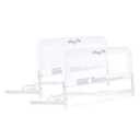 Dream On Me Lightweight Mesh Security Adjustable Bed Rail Double Pack with Breathable Mesh Fabric in White, 2 Count (Pack of 1)