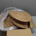 Aneco 36 Pack 12-Inch Round Woven Placemats Natural Hand-Woven Boho Rattan Wicker Bulrush Placemat Farmhouse Rustic Braided Table Mats for Dining & Kitchen Decor