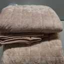 RECYCO Luxury Velvet Quilt Set King Size Bedding Sets, Ultra Soft Velvet Comforter Set, Lightweight Channel Box Stitch Oversized Bedspread Coverlet for All Season, with 2 Shams, Rose Pink