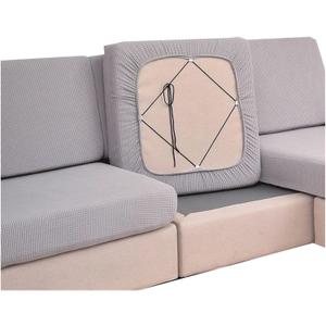 Couch Slipcover Soft Stretch Sofa Protector Cover 1 2 3 4 seater, L Shape Sectional Couch Covers For Dogs Pets, Separate Sofa Seat Cushion Slipcovers For Living Room, Washable(#33,65-95cm*95-135cm)