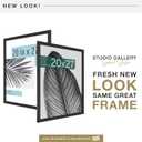 MCS Studio Gallery 20x27 Poster Frame Black Woodgrain Engineered Wood, Vertical & Horizontal Wall Hanging Large Picture Frame for Photos, Posters & Art Prints (1-Pack)