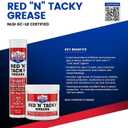 Lucas Oil 10318 Red N Tacky Grease 3 Ounce 1 Pack