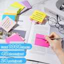 (24 Pads) Sticky Notes 3x3 in Post, 12 Bright Colors Self-Stick Note Pads it, Strong Adhesive, Easy to Post for Home, Office, Notebook