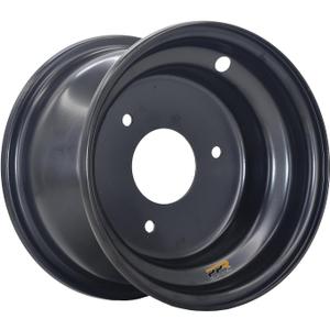 7" Wheel Rim with 3 Holes Fits for Most of 110-125cc Go-Kart, ATV, Taotao 16x8-7 Tire(Black)