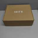 IDIFU IN3 Ankle Boots for Women Square Toe Short Heeled Booties GoGo Chunky Block Heel Dress Boots Comfortable Fashion Cute Fall Booties (8.5, Black Pu)