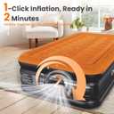 CHERIMOR Twin XL Air Mattress with Built-in Pump, 80" Extra Long, Upgraded Durable Design, Enhanced Support & Lasting Firmness, 2-Min Fast Inflation, Air Bed for Guests & Camping, 500 lbs Capacity