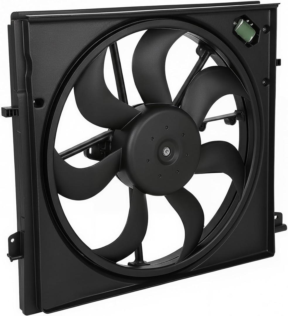 620-473 Radiator Cooling Fan Assembly Fits for 2017-2021 Nissan Rogue Sport L4 2.0L Replace OE 620473 214816MA0A 21481-6MA0A 214816MA0B