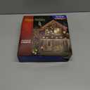 GLOWNOVA Star Christmas Tree Topper, 8 in UL Listed 3D Star Tree Topper Lights, Double Sided Christmas Tree-top with 10 LED White Lights for Xmas Tree New Year Home Decor, Silver